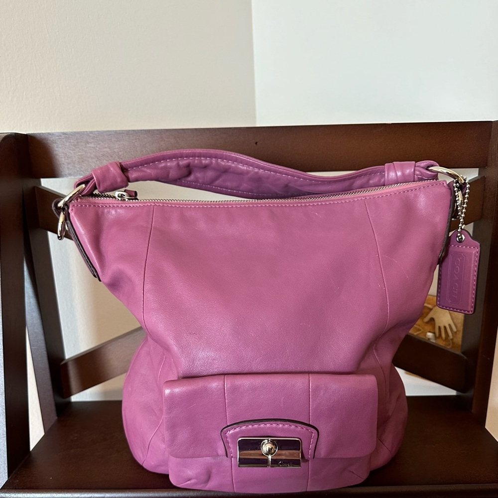 Coach Kristin Leather Hobo Shoulder Bag